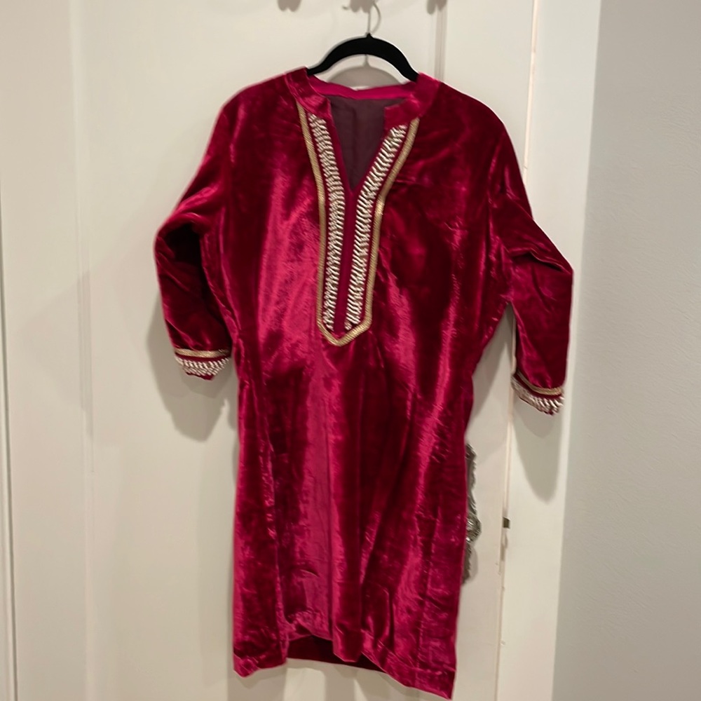 Velvet kurta kameez tunic indian Bollywood Brand new